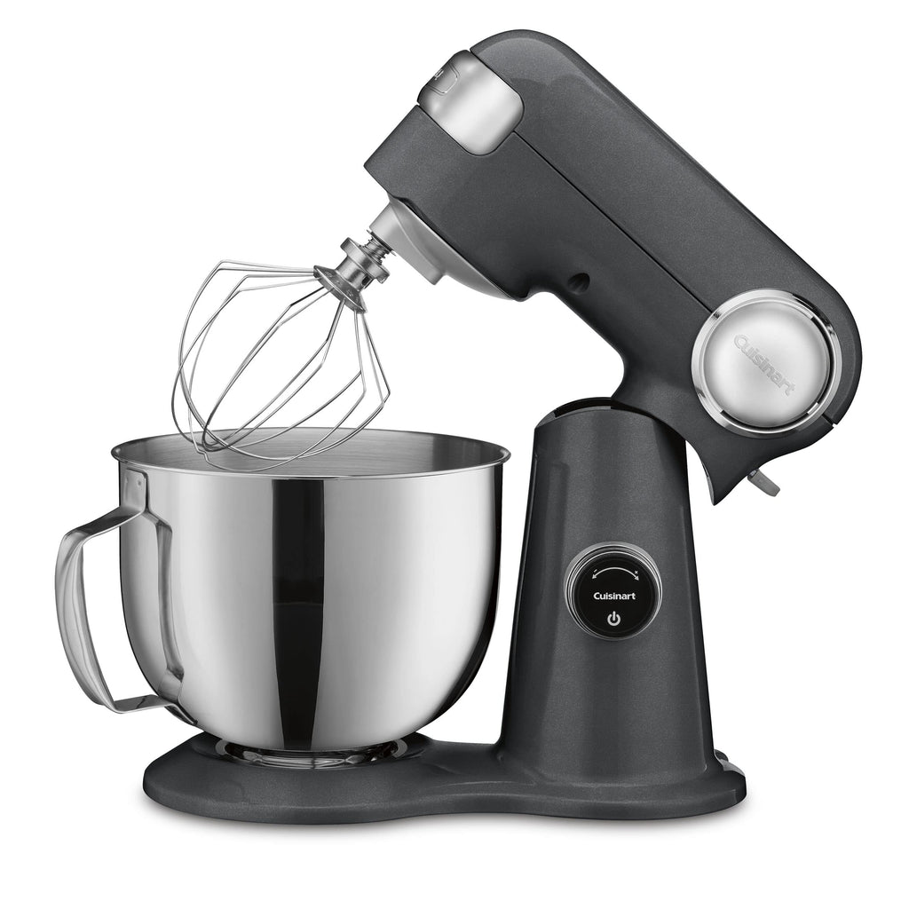 Cuisinart Stand Mixer, 12 Speed, 5.5 Quart Stainless Steel Bowl, Chef’s Whisk, Mixing Paddle, Dough Hook, Splash Guard w/ Pour Spout, Ruby Red, SM-50R, Manual