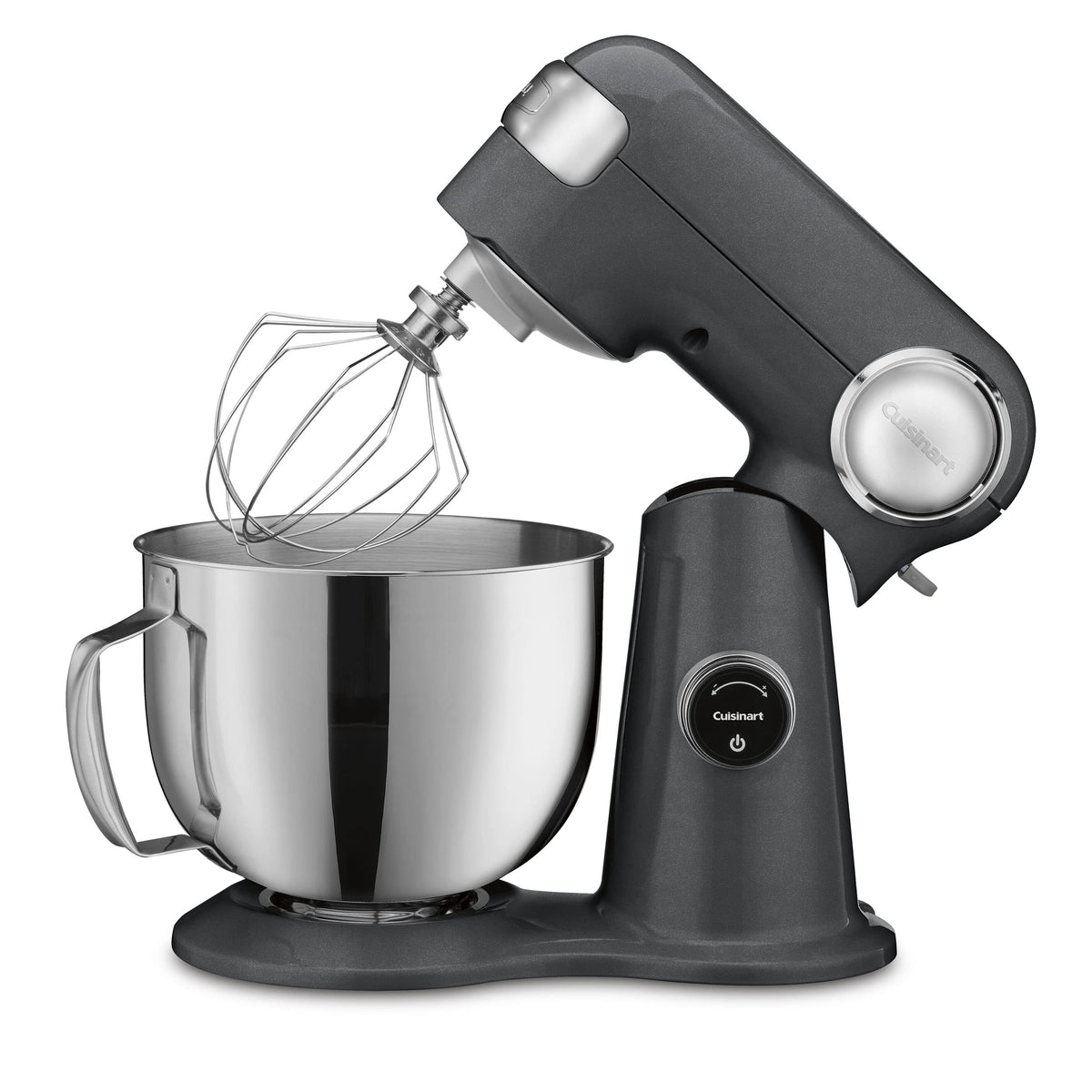 Cuisinart Stand Mixer, 12 Speed, 5.5 Quart Stainless Steel Bowl, Chef’s Whisk, Mixing Paddle, Dough Hook, Splash Guard w/ Pour Spout, Ruby Red, SM-50R, Manual
