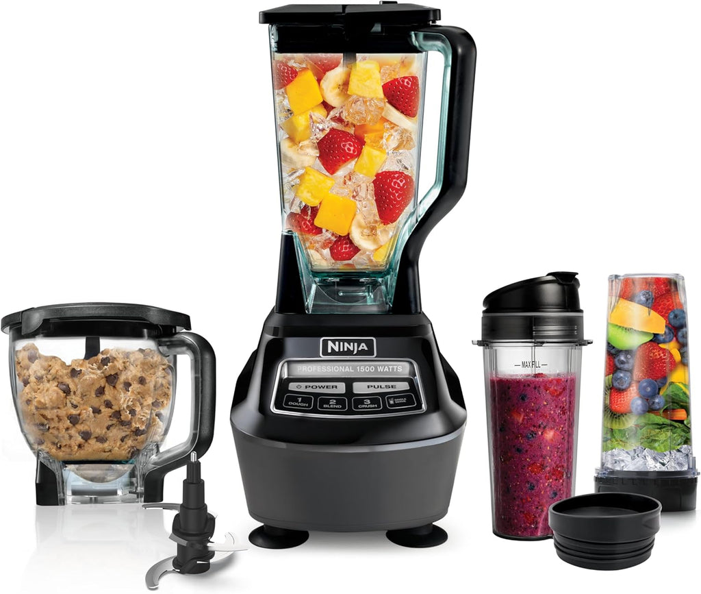 Ninja Kitchen System Pro, 1500W, 72oz Pitcher, 8-Cup, Black, BL770