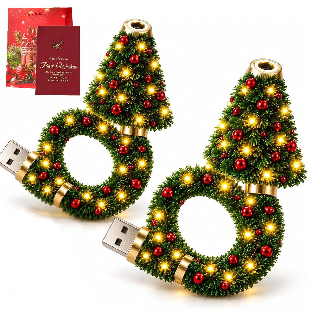 2027 New Christmas Projector Light, USB Powered Christmas Ceiling Projector
