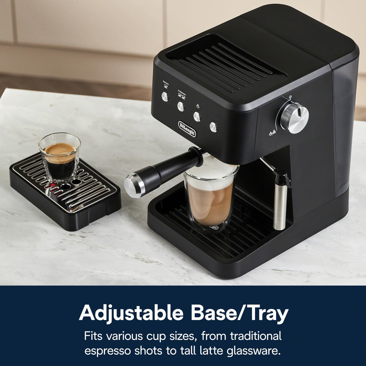 De'Longhi Stilosa Compact Manual Espresso Machine, Manual Milk Frother