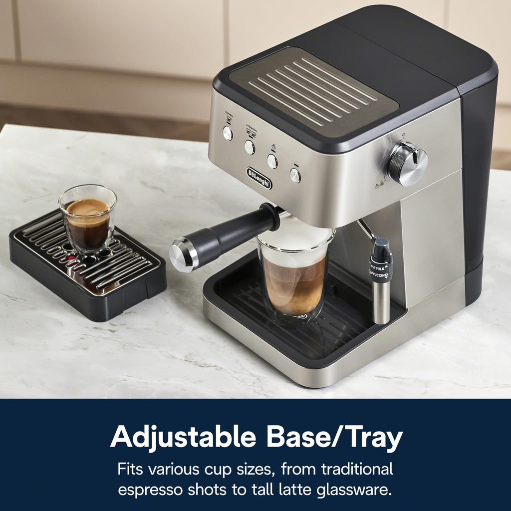 De'Longhi Stilosa Compact Manual Espresso Machine, Manual Milk Frother