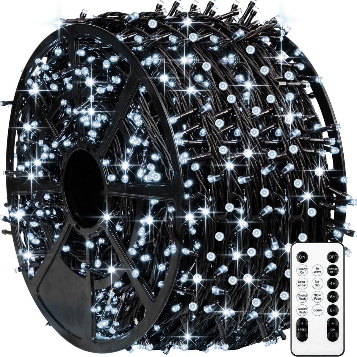 TW SHINE Halloween Lights, 400 LED 132FT Outdoor Halloween Lights Plug in with 8 Modes, Waterproof Christmas Light Outdoor, Indoor Decorations for Party Yard Haunted House Decor, Purple