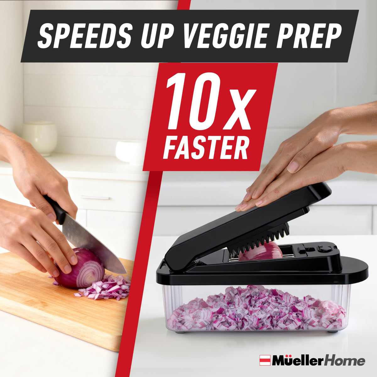 Mueller The Real Original Pro Vegetable Chopper & Mandoline Slicer, 10-in-1