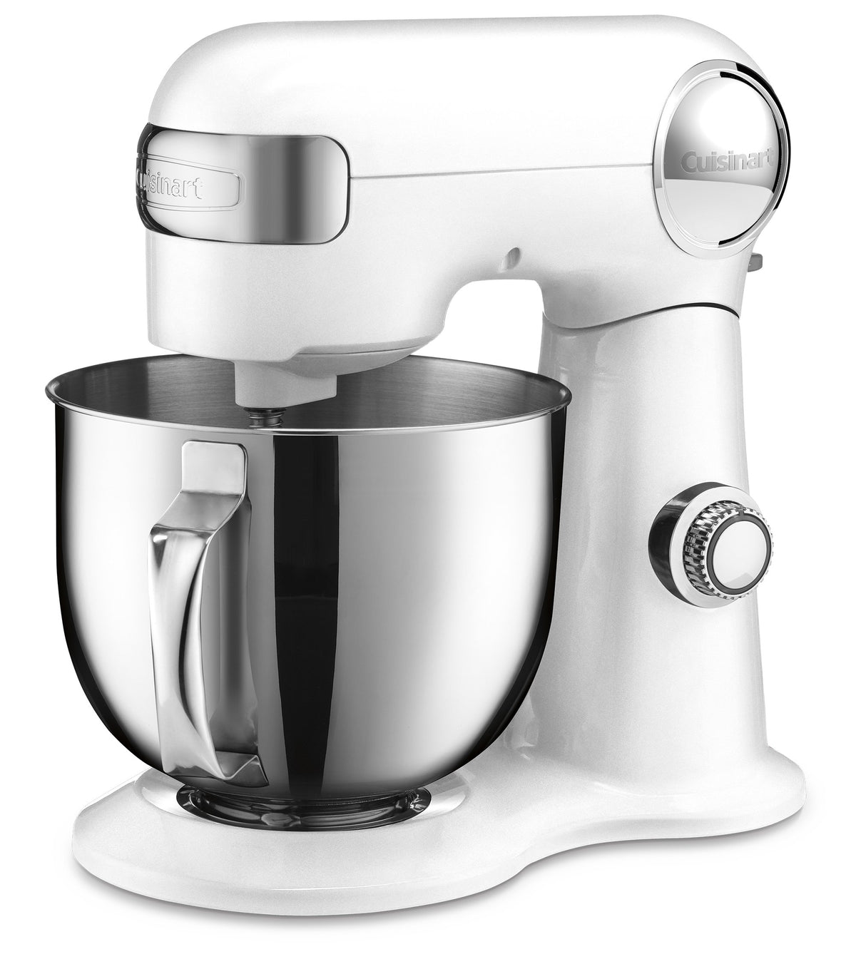 Cuisinart Stand Mixer, 12 Speed, 5.5 Quart Stainless Steel Bowl, Chef’s Whisk, Mixing Paddle, Dough Hook, Splash Guard w/ Pour Spout, Ruby Red, SM-50R, Manual