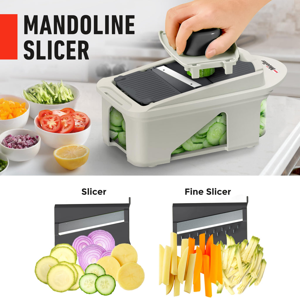 Mueller The Real Original Pro Vegetable Chopper & Mandoline Slicer, 10-in-1
