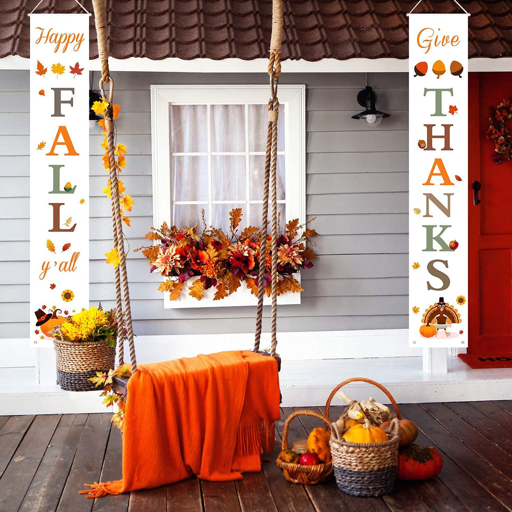 DAZONGE Halloween Porch Banners for Hanging Decorations Indoor Outdoor