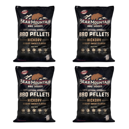 Bear Mountain 2-Pack All Natural Wood Pellets for Smoker, Grill & BBQ, 20 Lbs, Cherry - Premium Hardwood Barbecue Pellets for Indoor and Outdoor Grilling
