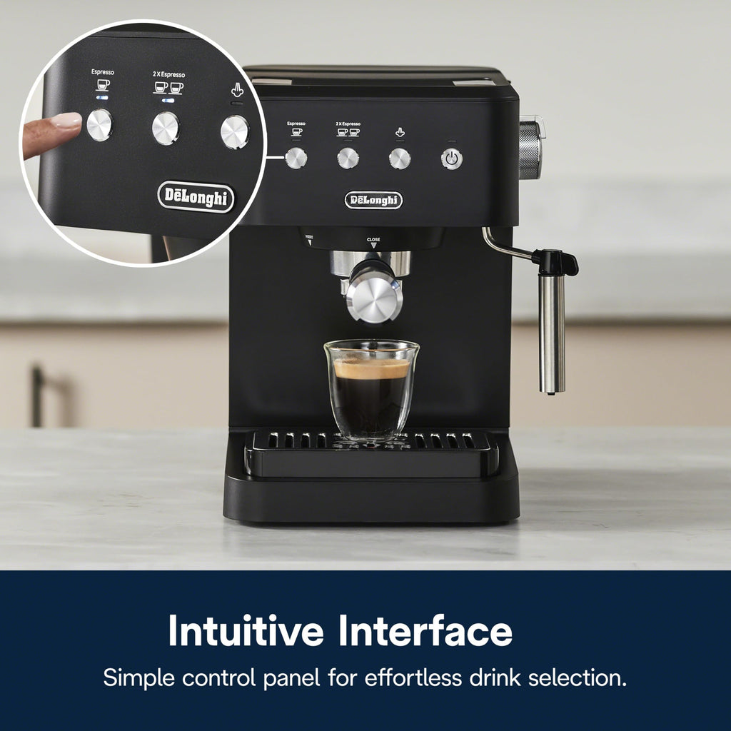 De'Longhi Stilosa Compact Manual Espresso Machine, Manual Milk Frother