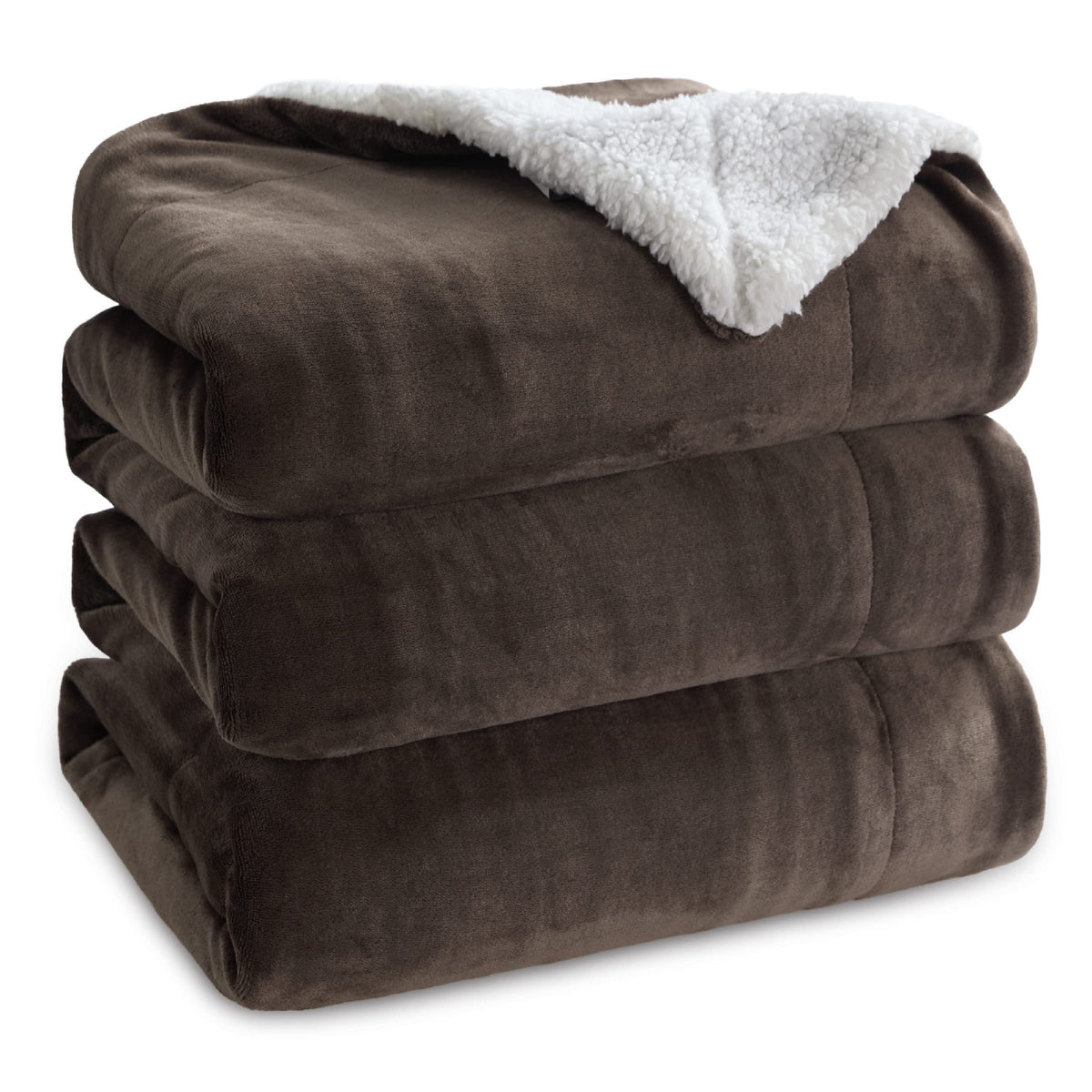Bedsure GentleSoft Sherpa Fleece Twin Size Blanket for Couch, Non-Heated, Thick and Warm Throw for Women and Men, Soft Fuzzy Plush Twin Blanket for Winter, Charcoal, 60x80 Inches