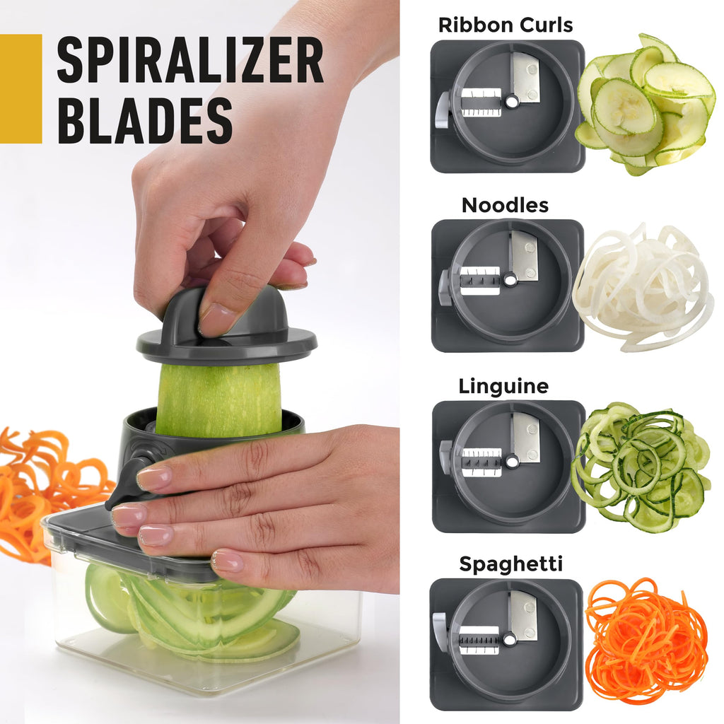 Mueller The Real Original Pro Vegetable Chopper & Mandoline Slicer, 10-in-1
