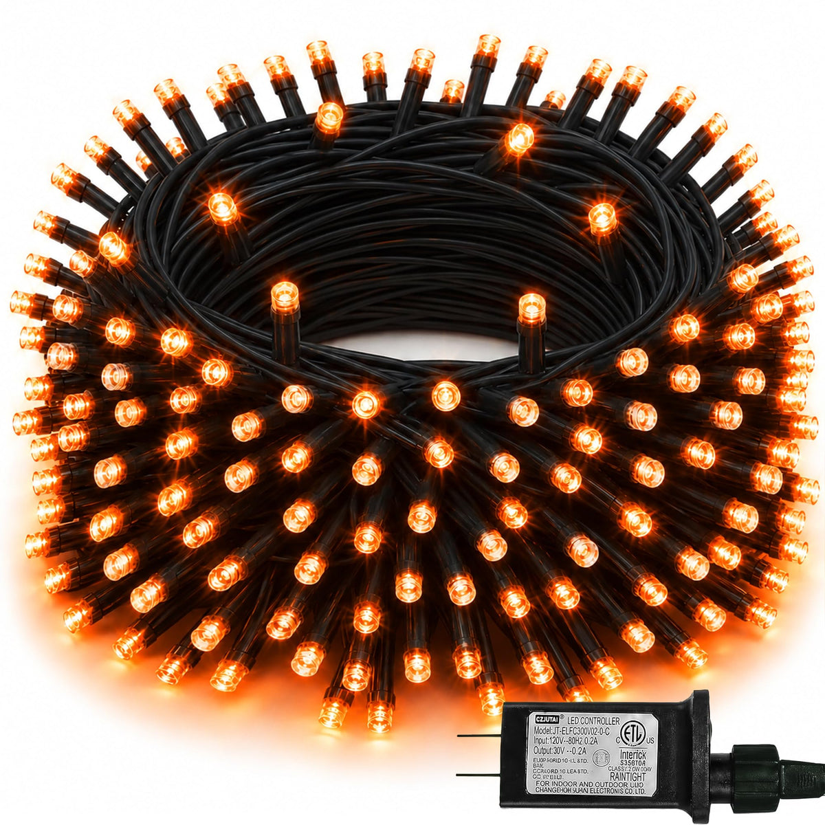 TW SHINE Halloween Lights, 400 LED 132FT Outdoor Halloween Lights Plug in with 8 Modes, Waterproof Christmas Light Outdoor, Indoor Decorations for Party Yard Haunted House Decor, Purple
