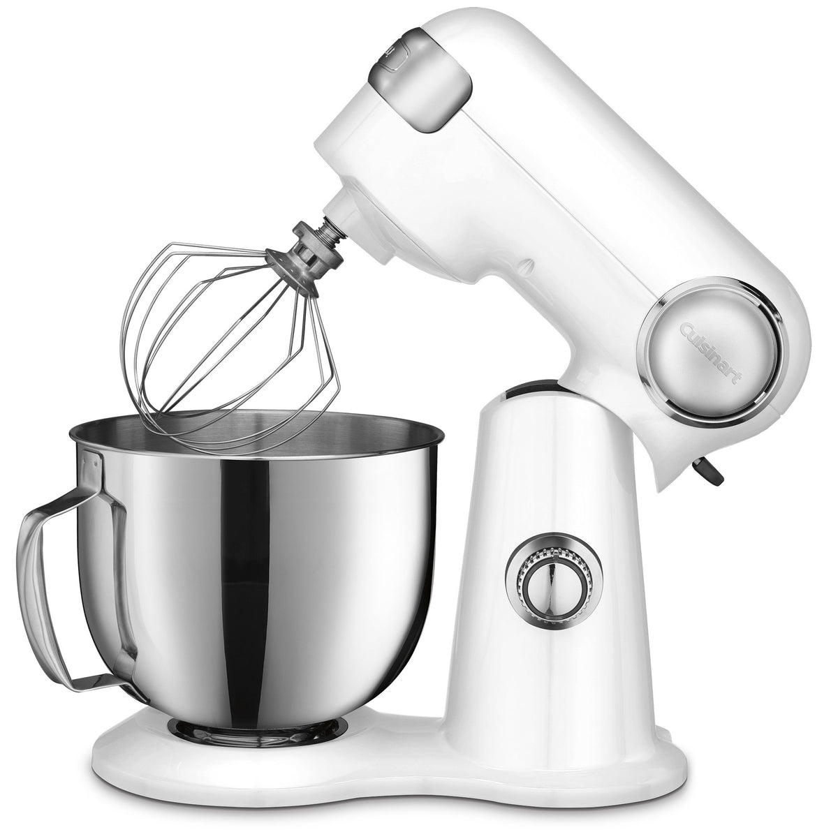 Cuisinart Stand Mixer, 12 Speed, 5.5 Quart Stainless Steel Bowl, Chef’s Whisk, Mixing Paddle, Dough Hook, Splash Guard w/ Pour Spout, Ruby Red, SM-50R, Manual