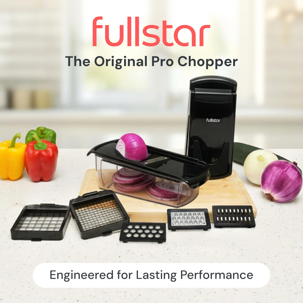 Fullstar Pro Original Vegetable Chopper & Spiralizer, All-in-1 Kitchen Tool
