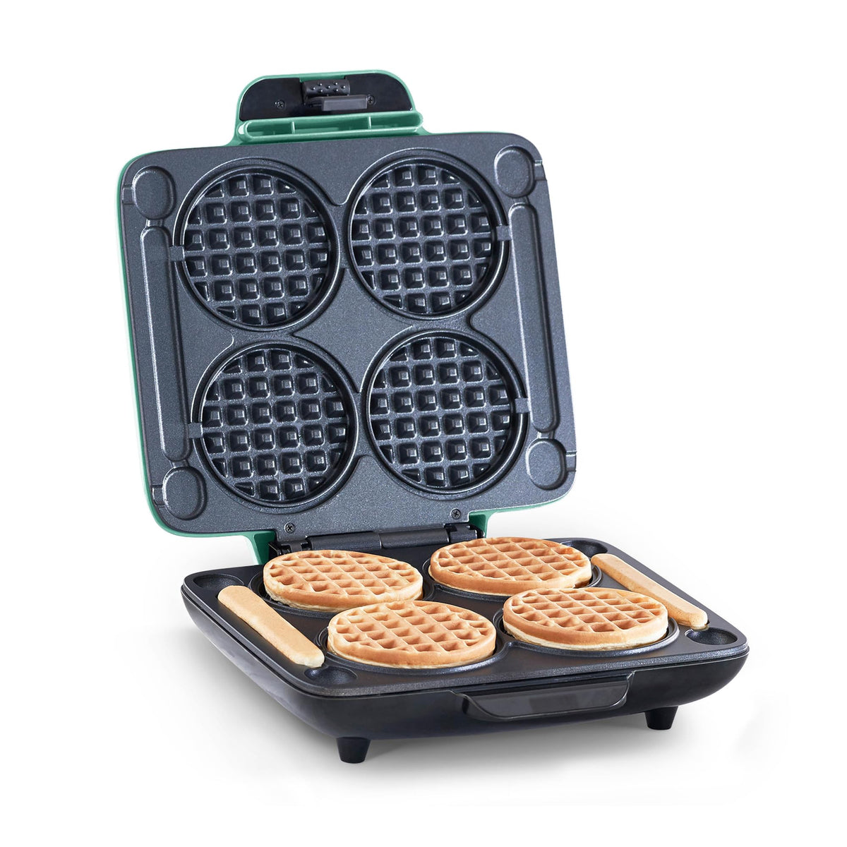 Dash Multi Mini Waffle Maker, Makes 4 Waffles at Once, Graphite