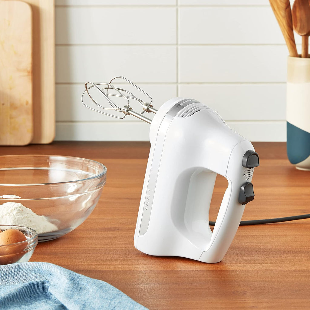 KitchenAid 5 Ultra Power Speed Hand Mixer, KHM512, White