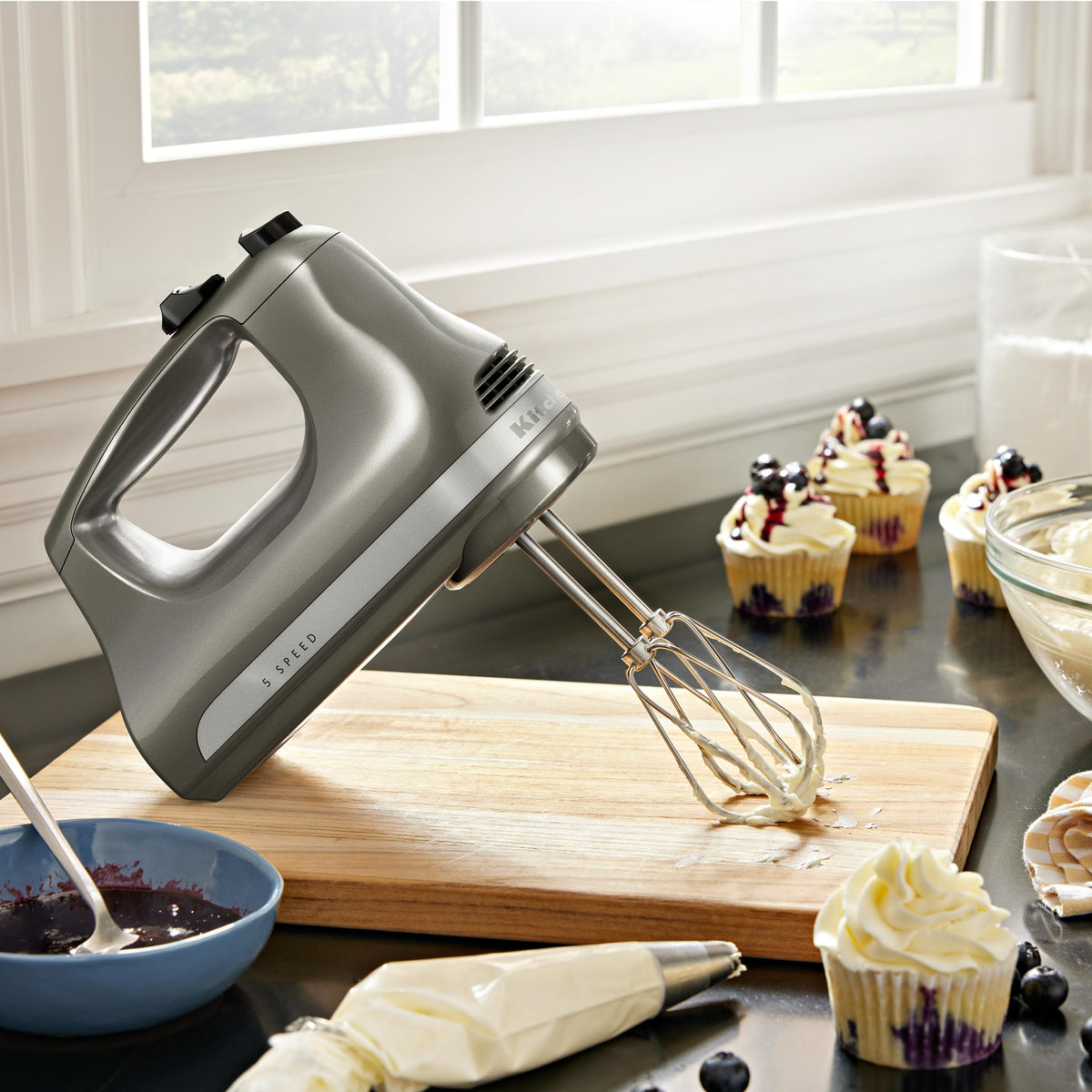 KitchenAid 5 Ultra Power Speed Hand Mixer, KHM512, White
