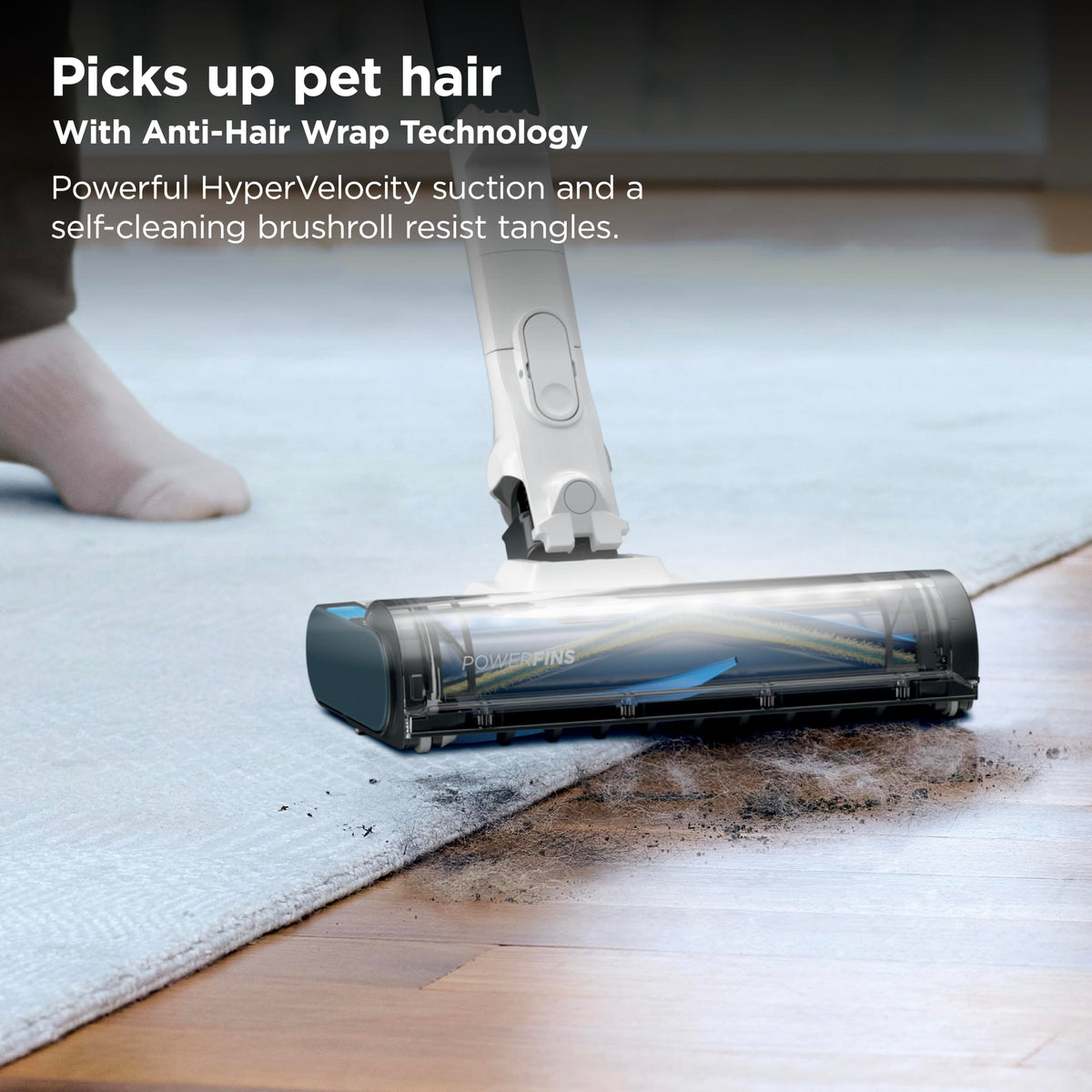 Shark Pet Cordless Stick Vacuum, 40-Min Runtime, Lightweight, Grey, IX141
