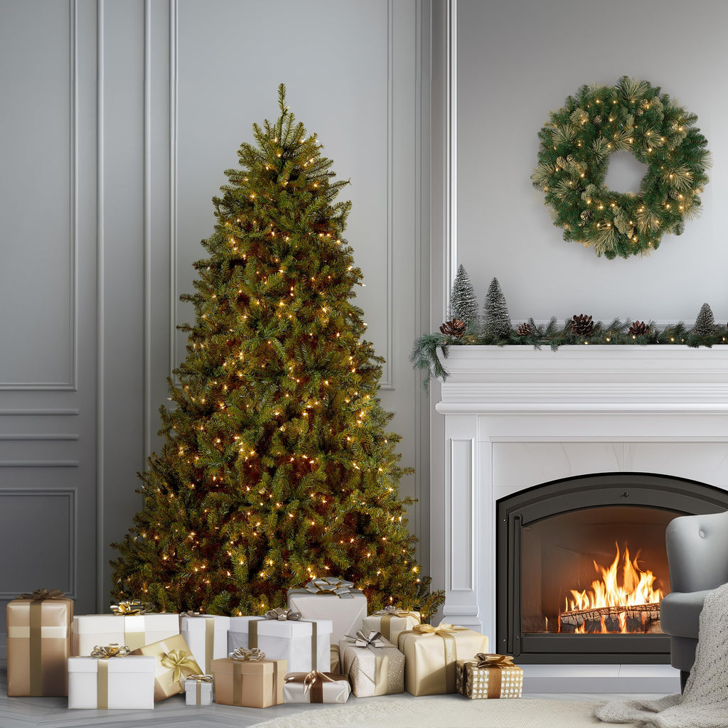 National Tree Company 12ft Pre-Lit Dunhill Fir Artificial Christmas Tree