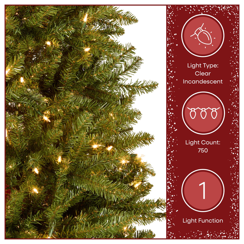 National Tree Company 12ft Pre-Lit Dunhill Fir Artificial Christmas Tree