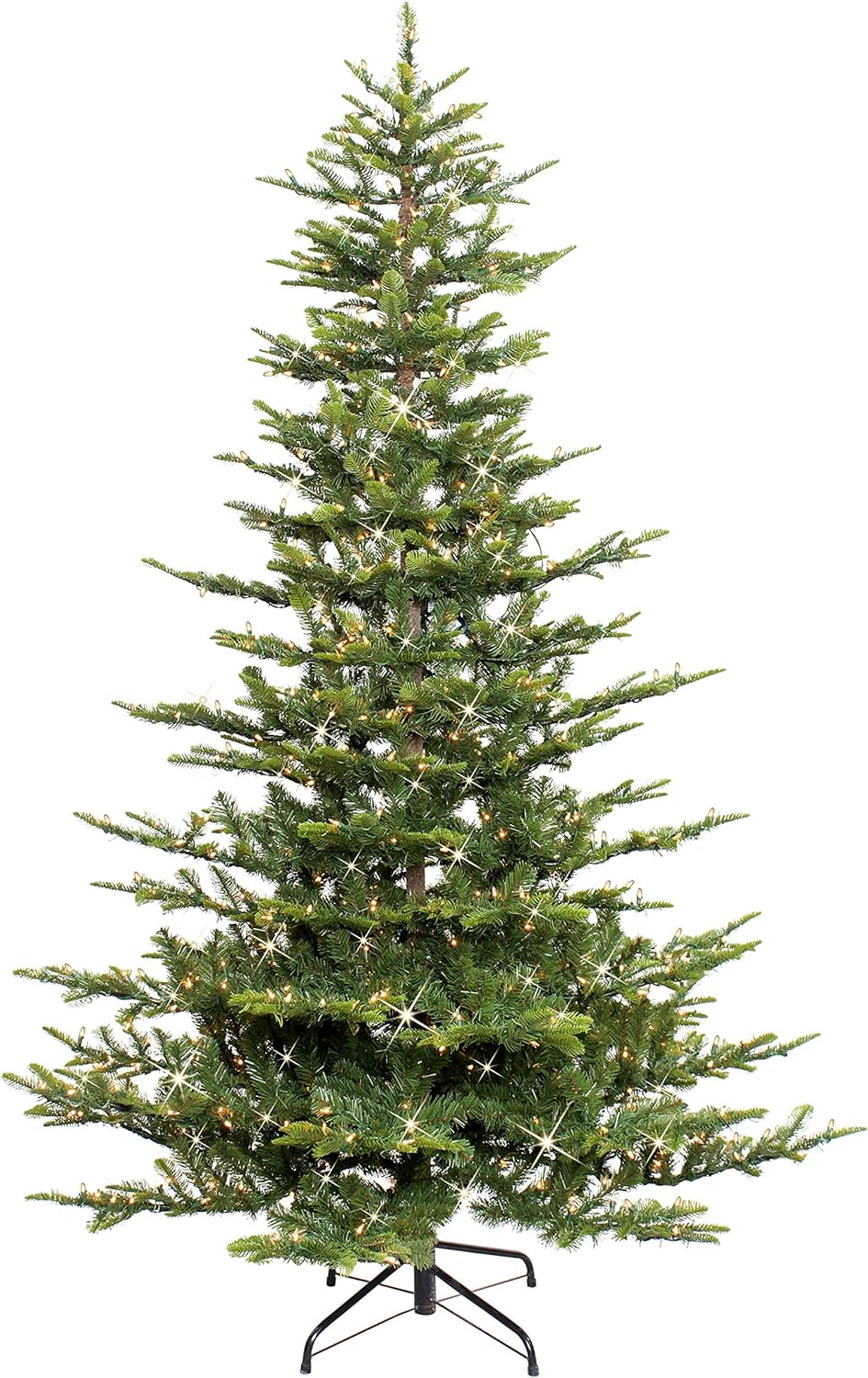 Puleo International 7.5ft Pre-Lit Aspen Fir Artificial Christmas Tree