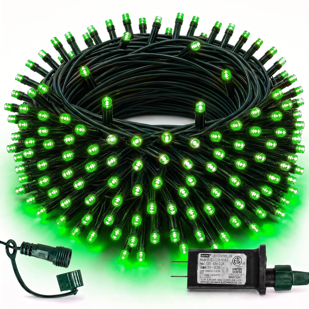 TW SHINE Halloween Lights, 400 LED 132FT Outdoor Halloween Lights Plug in with 8 Modes, Waterproof Christmas Light Outdoor, Indoor Decorations for Party Yard Haunted House Decor, Purple