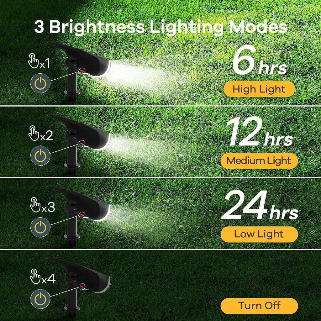 Linkind Halloween Solar Lights Outdoor Spotlight Waterproof RGB 6 Pack