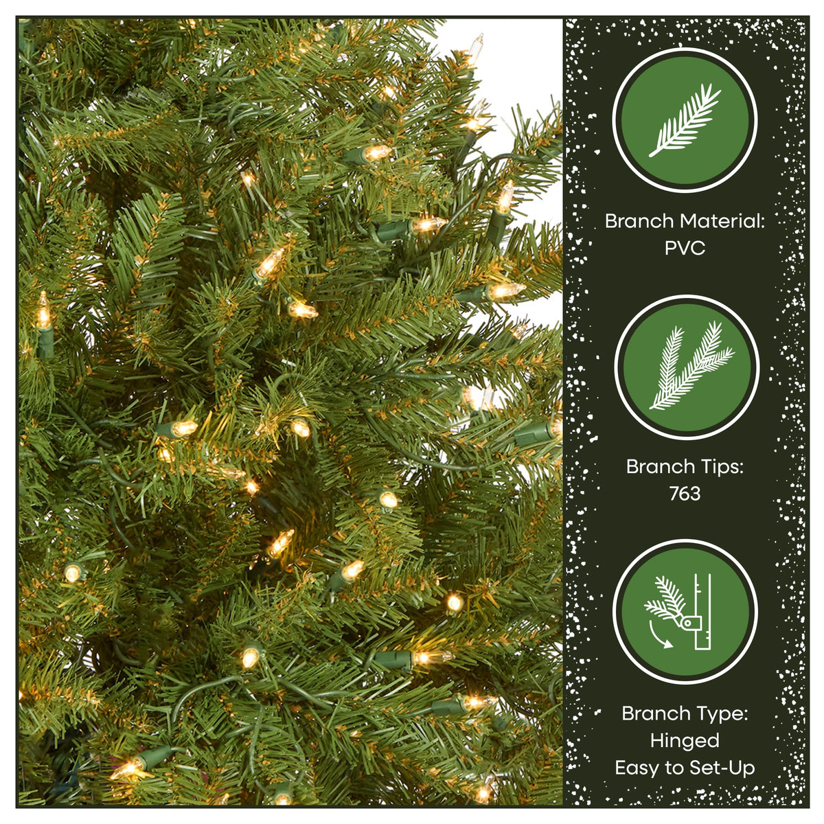 National Tree Company 12ft Pre-Lit Dunhill Fir Artificial Christmas Tree