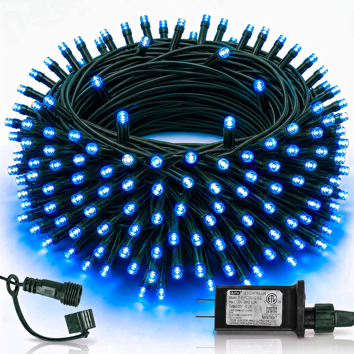 TW SHINE Halloween Lights, 400 LED 132FT Outdoor Halloween Lights Plug in with 8 Modes, Waterproof Christmas Light Outdoor, Indoor Decorations for Party Yard Haunted House Decor, Purple