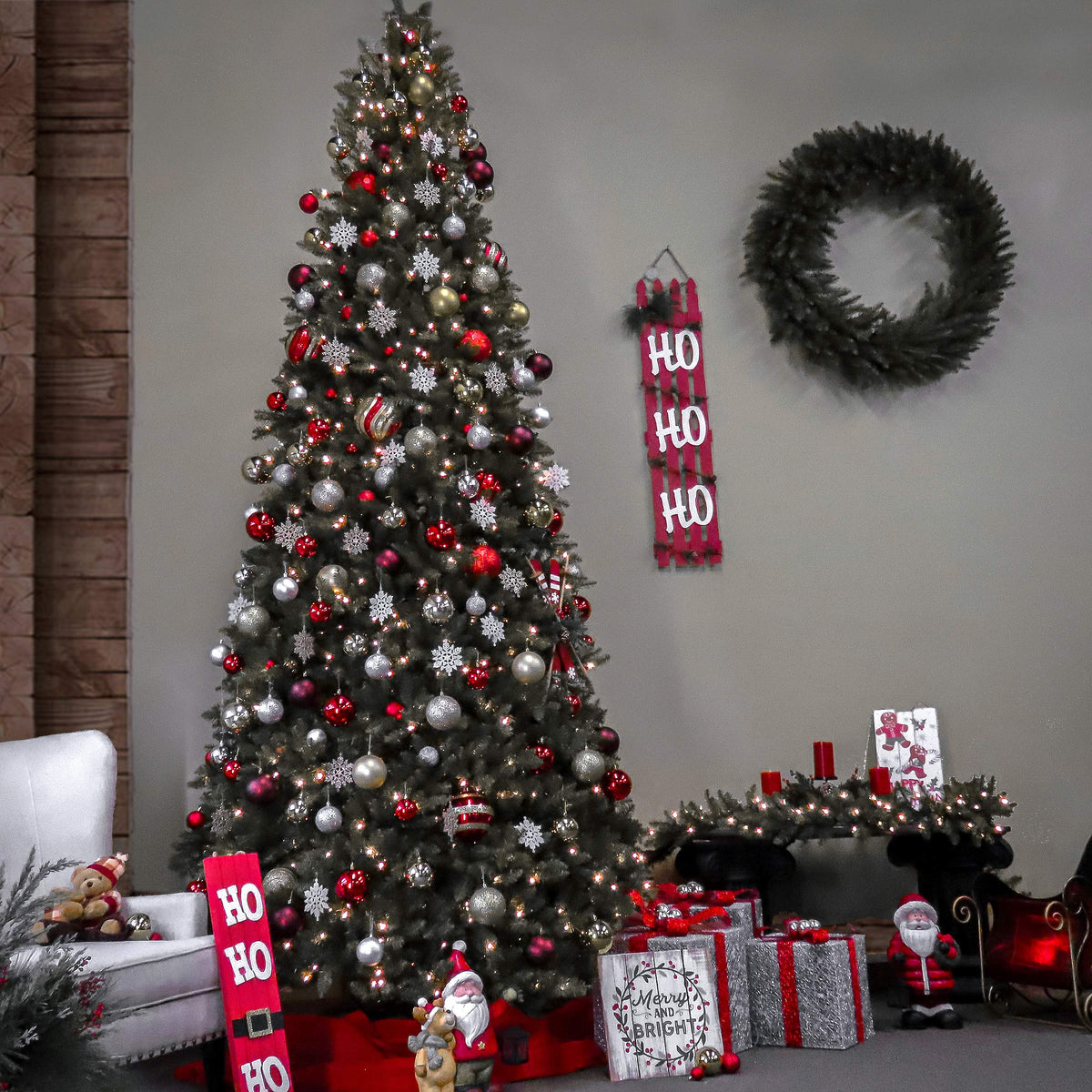 National Tree Company 12ft Pre-Lit Dunhill Fir Artificial Christmas Tree