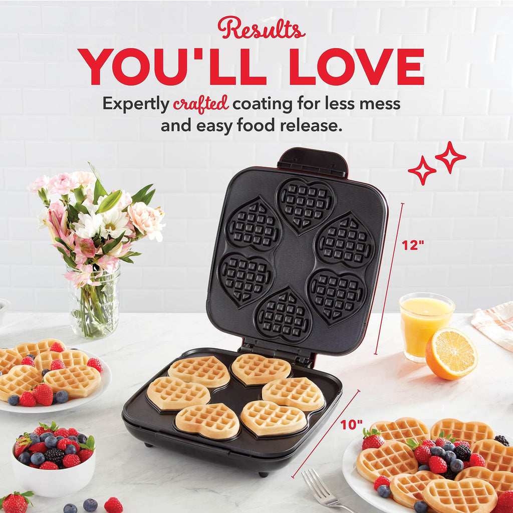 Dash Multi Mini Waffle Maker, Makes 4 Waffles at Once, Graphite