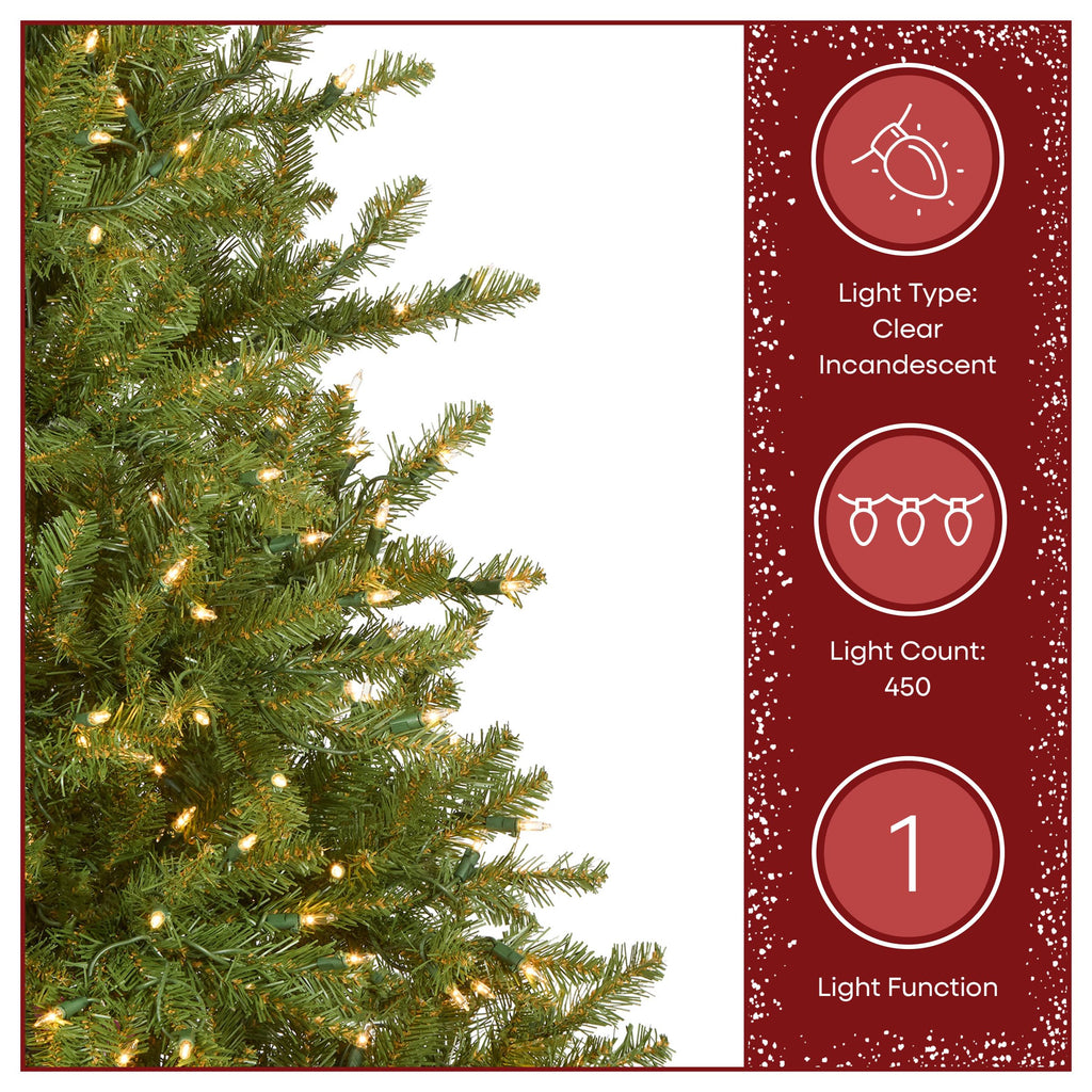 National Tree Company 12ft Pre-Lit Dunhill Fir Artificial Christmas Tree