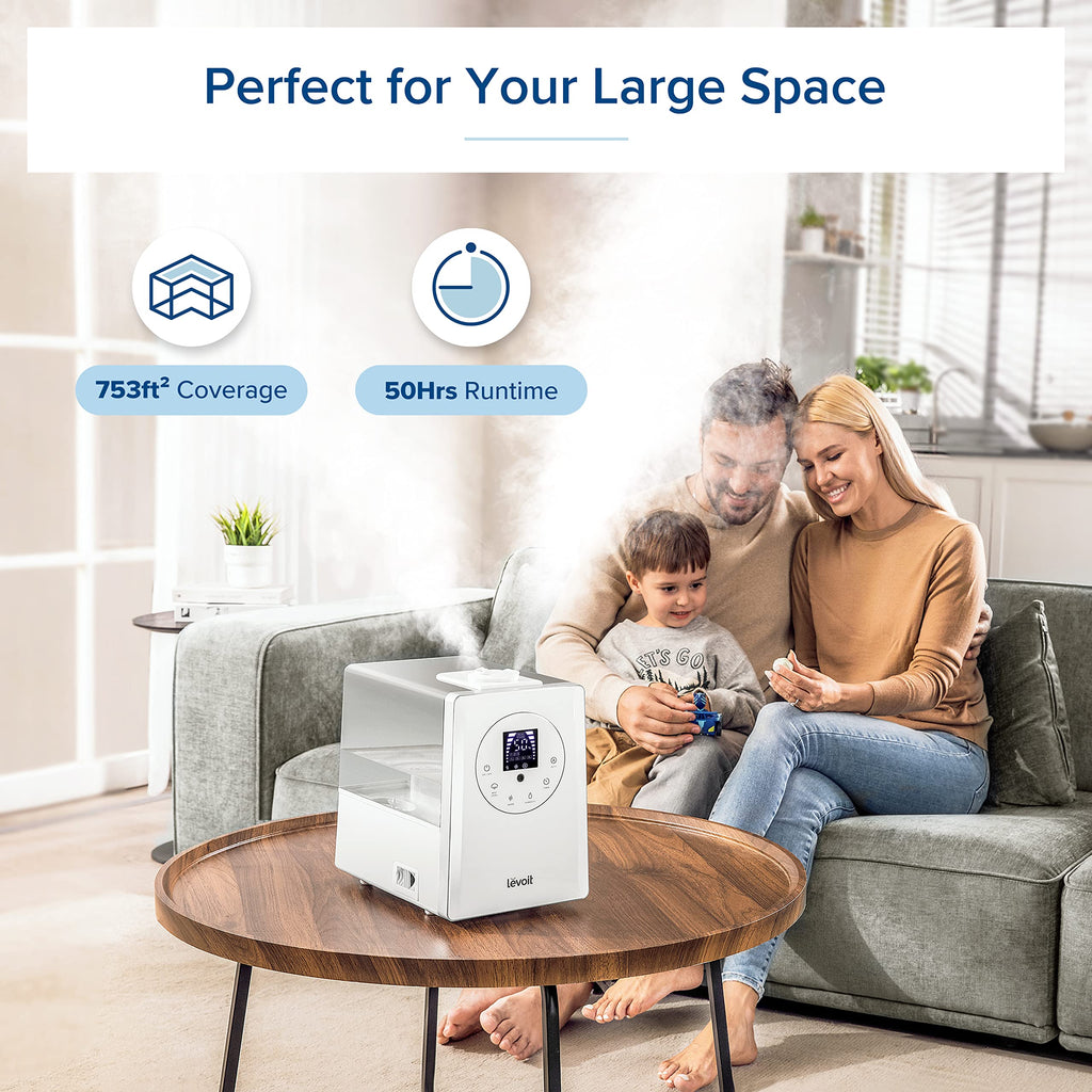 Levoit OasisMist 1000S (10L) Smart Humidifier for Home Large Room Bedroom
