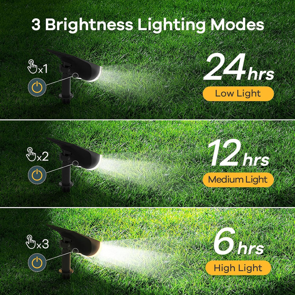 Linkind Halloween Solar Lights Outdoor Spotlight Waterproof RGB 6 Pack