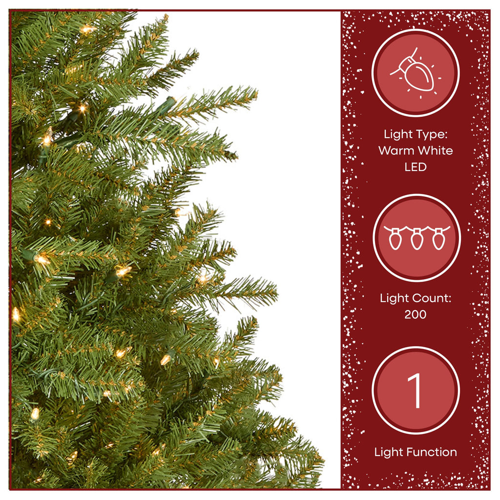 National Tree Company 12ft Pre-Lit Dunhill Fir Artificial Christmas Tree