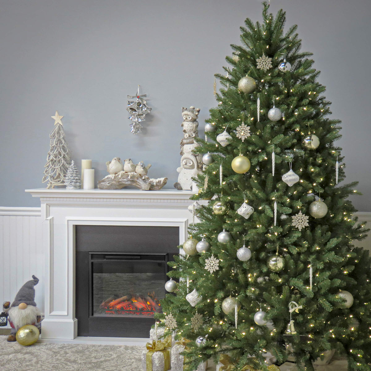 National Tree Company 12ft Pre-Lit Dunhill Fir Artificial Christmas Tree