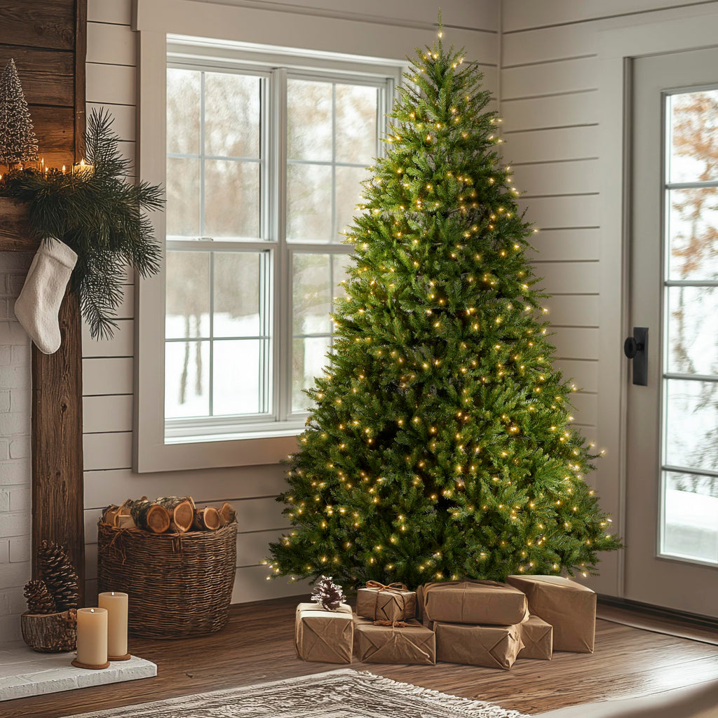 National Tree Company 12ft Pre-Lit Dunhill Fir Artificial Christmas Tree