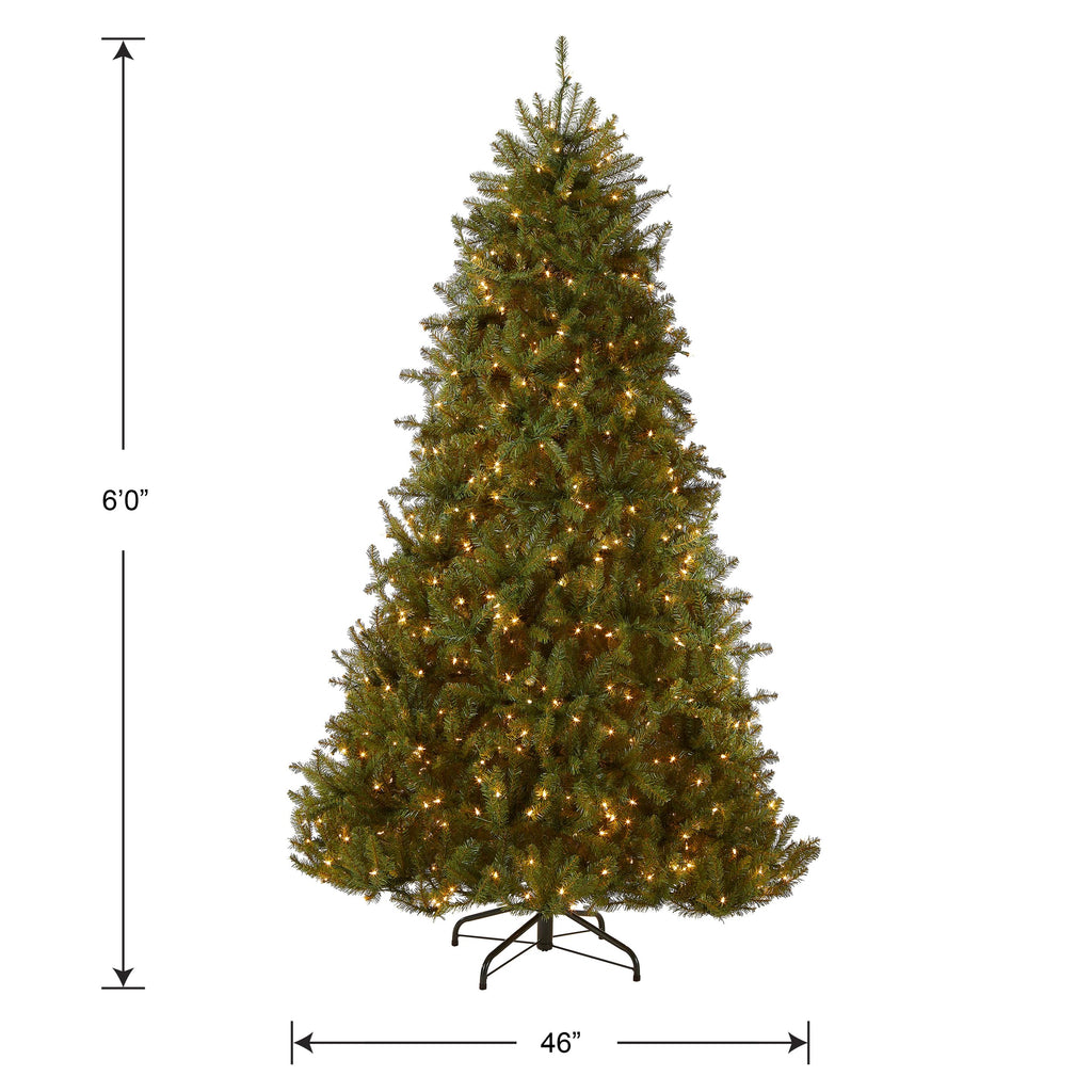 National Tree Company 12ft Pre-Lit Dunhill Fir Artificial Christmas Tree