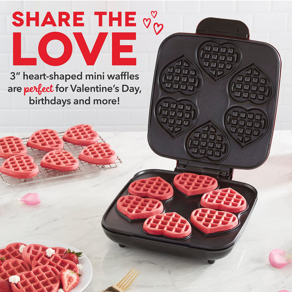 Dash Multi Mini Waffle Maker, Makes 4 Waffles at Once, Graphite
