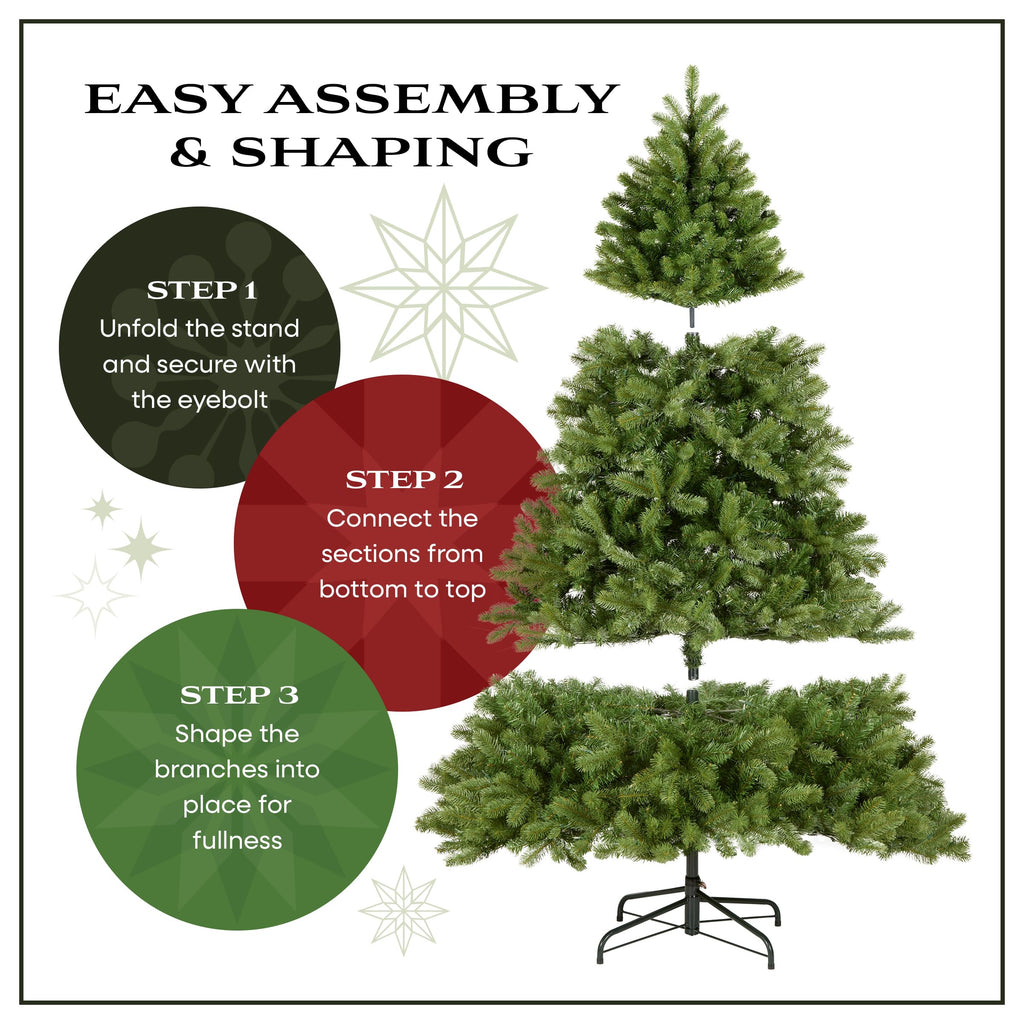 National Tree Company 12ft Pre-Lit Dunhill Fir Artificial Christmas Tree