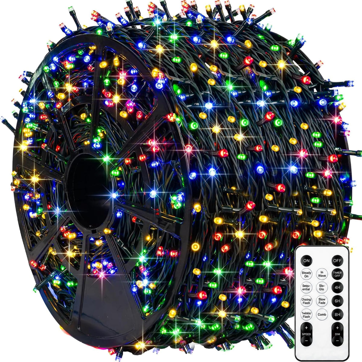 TW SHINE Halloween Lights, 400 LED 132FT Outdoor Halloween Lights Plug in with 8 Modes, Waterproof Christmas Light Outdoor, Indoor Decorations for Party Yard Haunted House Decor, Purple