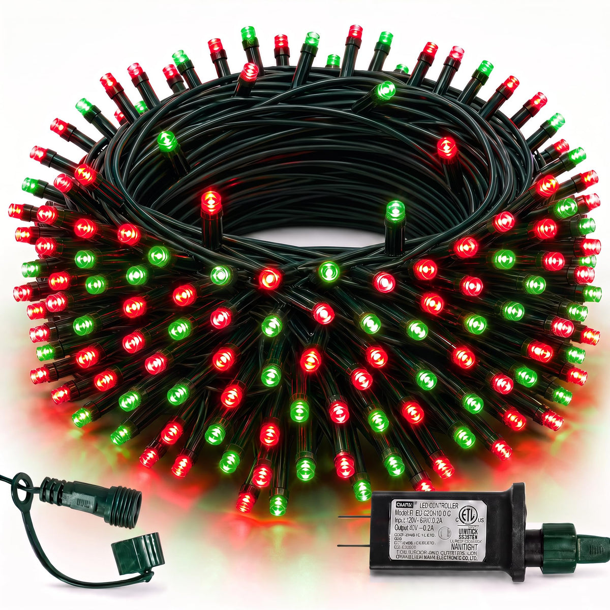 TW SHINE Halloween Lights, 400 LED 132FT Outdoor Halloween Lights Plug in with 8 Modes, Waterproof Christmas Light Outdoor, Indoor Decorations for Party Yard Haunted House Decor, Purple