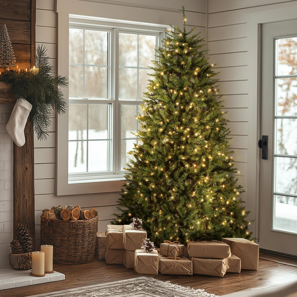 National Tree Company 12ft Pre-Lit Dunhill Fir Artificial Christmas Tree