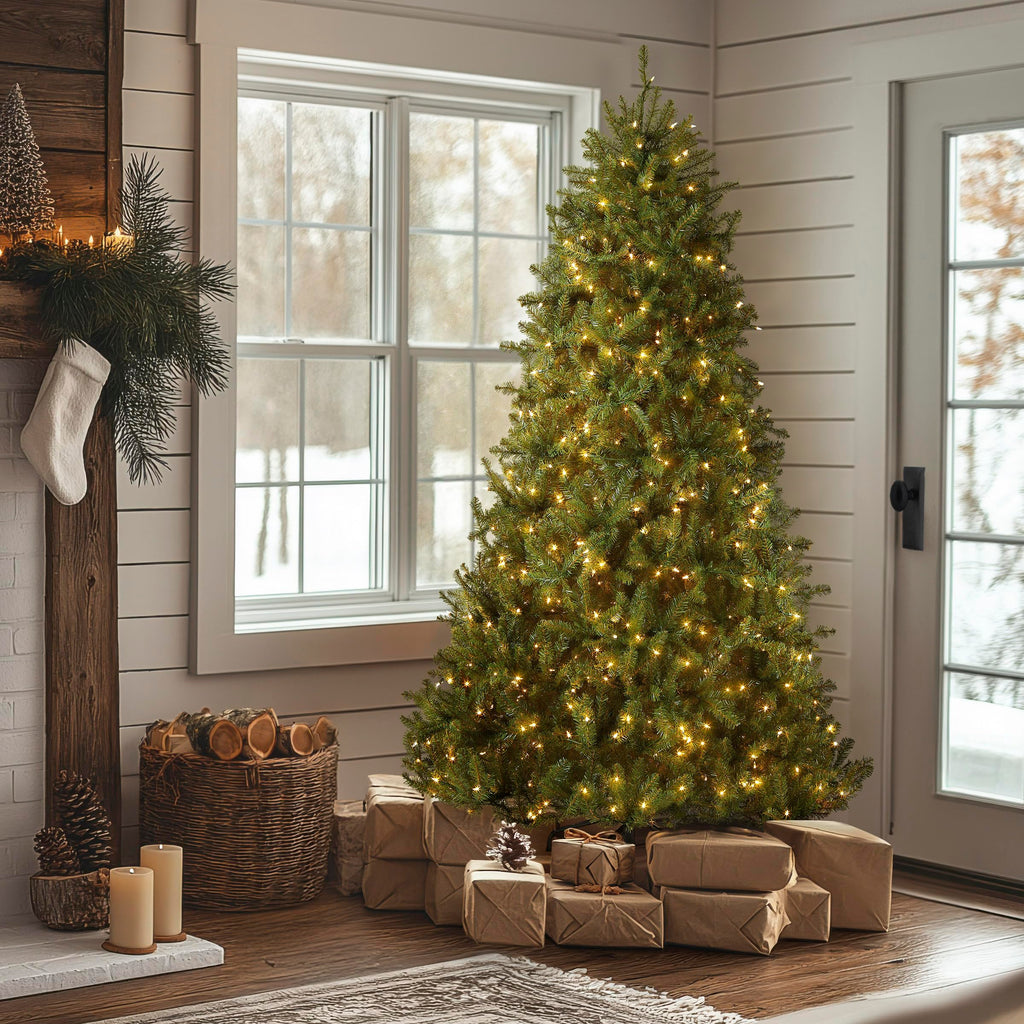 National Tree Company 12ft Pre-Lit Dunhill Fir Artificial Christmas Tree