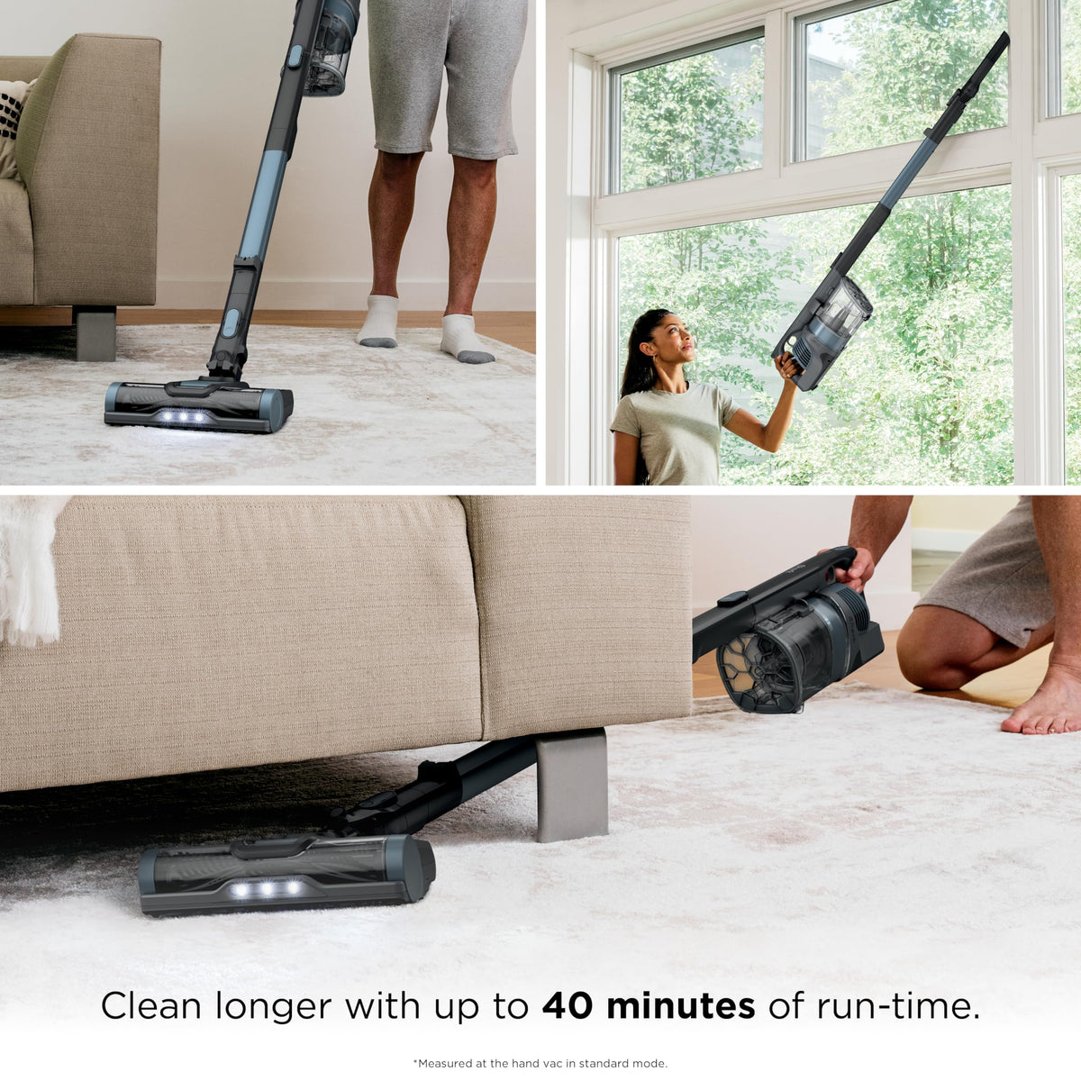 Shark Pet Cordless Stick Vacuum, 40-Min Runtime, Lightweight, Grey, IX141