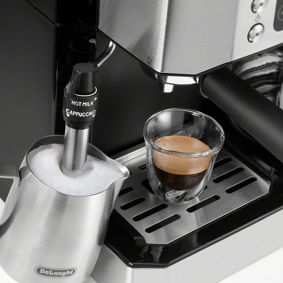 De'Longhi Stilosa Compact Manual Espresso Machine, Manual Milk Frother