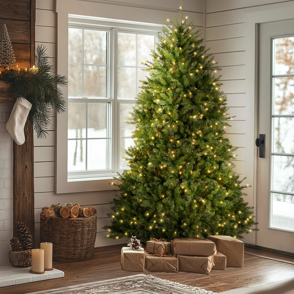 National Tree Company 12ft Pre-Lit Dunhill Fir Artificial Christmas Tree