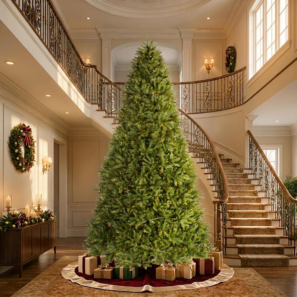 National Tree Company 12ft Pre-Lit Dunhill Fir Artificial Christmas Tree