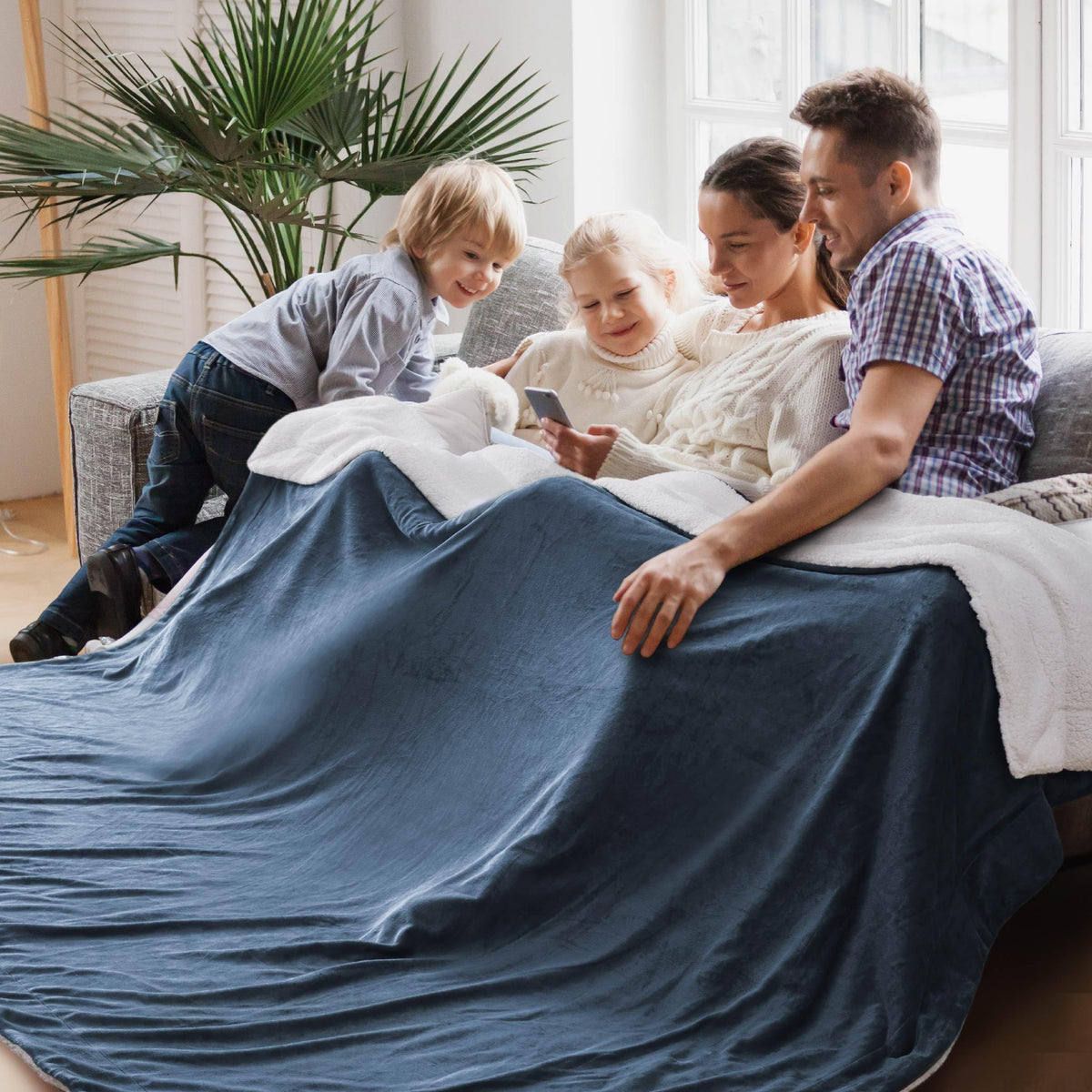 Bedsure GentleSoft Sherpa Fleece Twin Size Blanket for Couch, Non-Heated, Thick and Warm Throw for Women and Men, Soft Fuzzy Plush Twin Blanket for Winter, Charcoal, 60x80 Inches