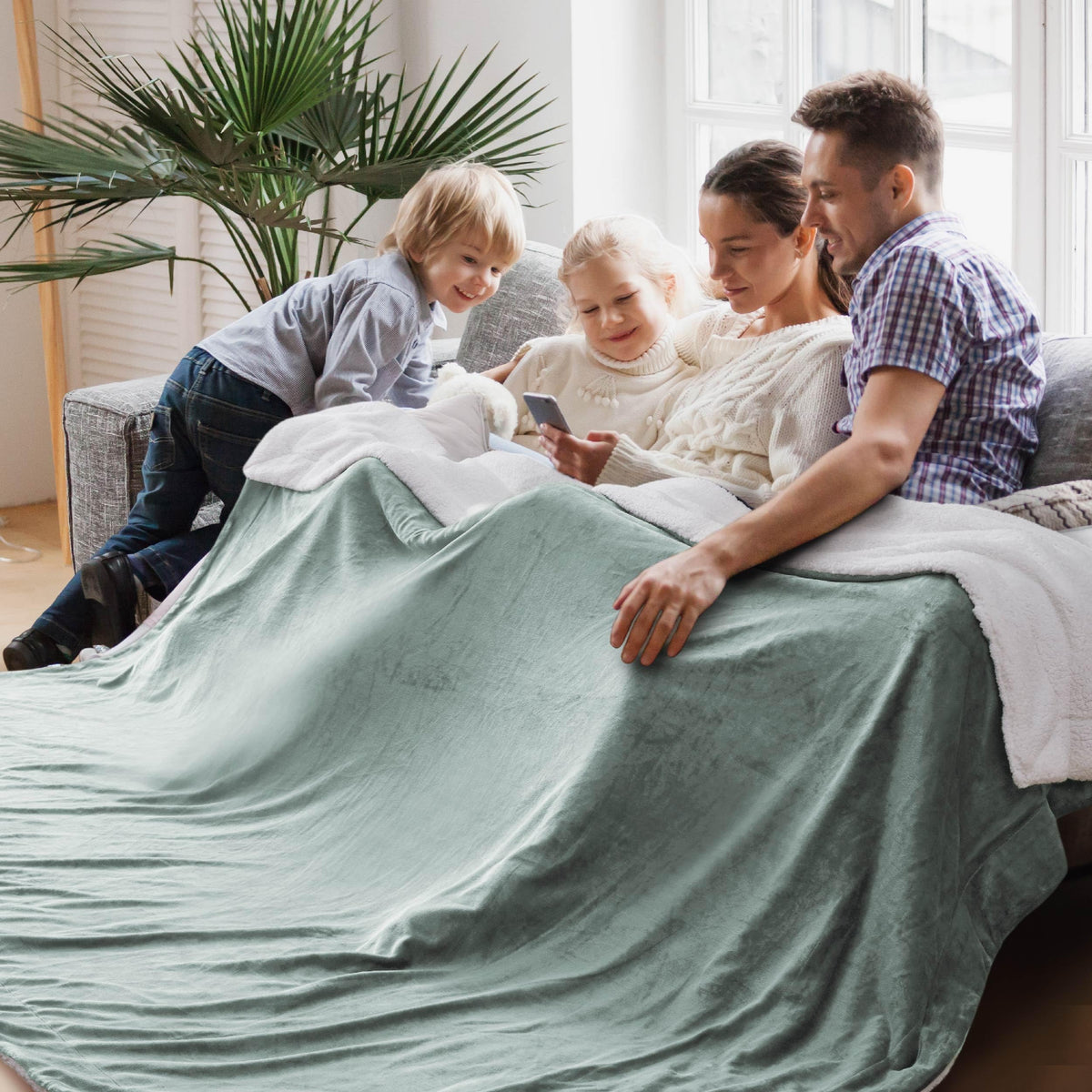 Bedsure GentleSoft Sherpa Fleece Twin Size Blanket for Couch, Non-Heated, Thick and Warm Throw for Women and Men, Soft Fuzzy Plush Twin Blanket for Winter, Charcoal, 60x80 Inches